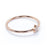 Dazzling Star Shaped Stacking Ring with Round Diamonds in Rose Gold