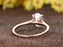 1.25 Carat Oval Cut Black Diamond Solitaire Engagement Ring in Rose Gold