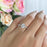 Accented 1.25 Carat Oval Cut Engagement Ring in White Gold over Sterling Silver