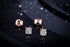.20 Carat Round Cut Diamond Solitaire Stud Earrings in Rose Gold