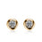 .50 Carat Round Cut Diamond Bezel Stud Earrings in Yellow Gold
