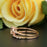 1.5 Carat Oval Cut Ruby and Diamond Wedding Ring Set in 9k Rose Gold Elegant Ring