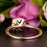 1.25 Carat Cushion Cut Halo Sapphire and Diamond Engagement Ring in Rose Gold for Women