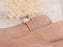 1.25 Carat Emerald Cut Morganite and Diamond Engagement Ring in Rose Gold
