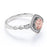 Vintage 1.50 Carat Round Cut Pink Morganite and Diamond Antique Halo Engagement Ring in Rose Gold