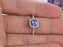 1.50 Carat Cushion Cut Tanzanite Diamond Halo Half Infinity Engagement Ring in White Gold