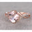 Limited Time Sale 1.25 Carat Cushion Cut Morganite and Diamond Infinity Engagement Ring