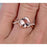 Limited Time Sale 1.25 Carat Cushion Cut Morganite and Diamond Infinity Engagement Ring