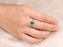 1 Carat Emerald and Diamond Halo Engagement Ring