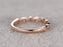 Antique Milgrain .25 Carat Round Diamond Wedding Ring Band Art deco design in Rose Gold