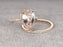 Big 3 Carat Pear Cut Morganite and Diamond Bridal Ring Set in Yellow Gold