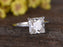 2 Carat Princess Cut Solitaire Moissanite Engagement Ring in White Gold