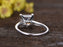 2 Carat Princess Cut Solitaire Moissanite Engagement Ring in White Gold