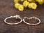 1.50 Carat Art Deco Antique Round Cut Moissanite and Diamond Wedding Ring Set in Rose Gold