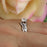 1 Carat Princess Cut Twisted Infinity Wedding Ring Set in White Gold over Sterling Silver