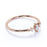 Classy Diamond Trilogy  Stacking Wedding  Ring Band  in Rose Gold
