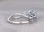 1.25 Carat Round Cut Aquamarine and Marquise Diamond Engagement Ring in White Gold