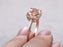 Solitaire Cushion Cut 1.25 Carat Morganite and Diamond Engagement Ring in Rose Gold