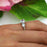 2 Carat Round Cut Three Stone Engagement Ring in White Gold over Sterling Silver