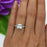 Final Sale: 3.25 Carat Princess Cut Split Shank Engagement Ring in White Gold over Sterling Silver
