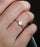 Art Deco Milgrain 1.25 Carat Round Cut Rainbow Moonstone and Diamond Engagement Ring in Rose Gold