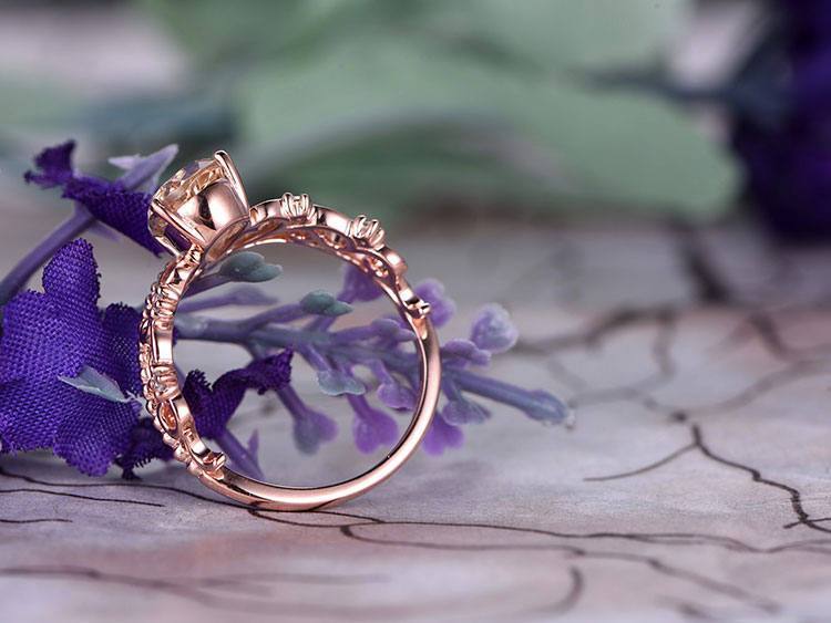Purple morganite deals ring