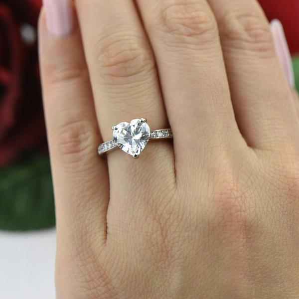 Adjustable Heart Solitaire Ring – Attrangi