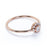 7 Stone Round Shape Diamond Stackable Ring in Rose Gold