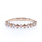 5 Stone Stackable Wedding Ring Band in Rose Gold