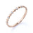 5 Stone Stackable Wedding Ring Band in Rose Gold