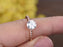 1 Carat Round Cut Moissanite Solitaire Engagement Ring in Rose Gold