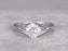 1 Carat Round Cut Moissanite Solitaire Engagement Ring in White Gold