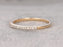 .25 Carat Semi Eternity Wedding Ring Band for Women in Yellow Gold