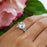 3.25 Carat Princess Cut Halo Bridal Ring Set in Whte Gold over sterling Silver