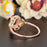 1.25 Carat Emerald Cut Black Diamond and Diamond Engagement Ring in Rose Gold Dazzling Ring