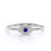 Evil Eye Design Sapphire Stacking Ring