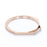 Minimalist 4 Stone Pavé Set Round Diamonds Stackable Wedding Ring in Rose Gold