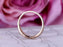 Semi eternity .50 Carat Round cut Diamond Wedding Ring Band in Rose gold