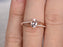 Lovely 1.25 Carat Oval Cut Morganite and Diamond Engagement Ring in Rose Gold