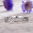 Antique designer .25 Carat Round cut Diamond Wedding Ring Band in White Gold