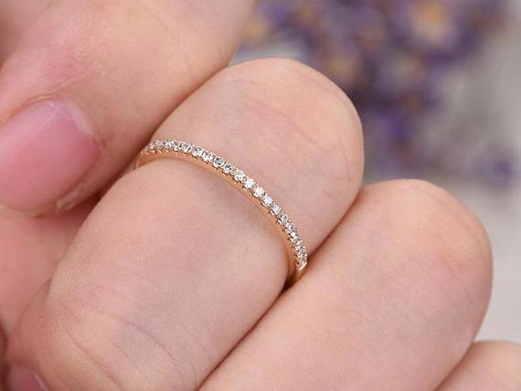 Small sales diamond bands
