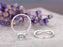 Perfect 2 Carat Cushion Cut Aquamarine and Diamond Wedding Ring Set in White Gold