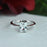 Final Sale: Radiant 1 Carat Solitaire Engagement Ring in White Gold over Sterling Silver