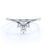 Elegant 4 Stone Stacking Wedding Ring Band with Round Diamonds in White Gold