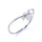 Elegant 4 Stone Stacking Wedding Ring Band with Round Diamonds in White Gold