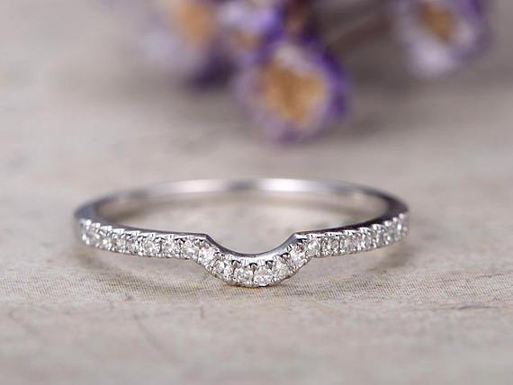 .25 Carat Beautiful Round Cut Diamond Wedding Ring Band in White Gold