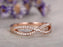 .50 Carat infinity Round Cut Diamond Wedding Ring Band in Rose Gold