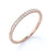 Classic Semi Eternity Stackable Wedding Ring with Round Diamonds in Rose Gold