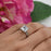 3 Carat Princess Cut Solitaire Engagement Ring in White Gold Over Sterling Silver