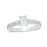 1/2 Carat Emerald Cut Diamond Engagement Ring in White Gold